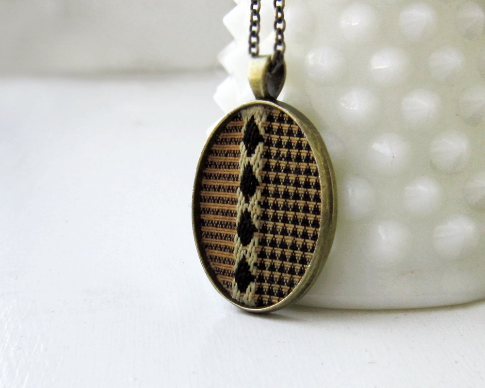 Art Deco Jewelry, Unisex Jewelry Black, Gold, Brown, Triangles, Stripes, Geometric Jewelry, Fashion