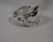 A Spoon Rings Plus Beautiful Spoon Ring Size 12 1/2 Silver Spoon Rings t67