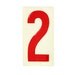 vintage large gas station number - no. 2