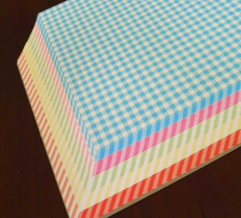 Pattern of Checks - Pretty Rainbow Paper Pack for Origami Paper Crane Folding - 50 sheets