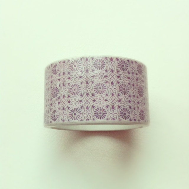 StayGoldMaryRose - NEW 'Dorrit' thick purple pattern vintage china bangle.