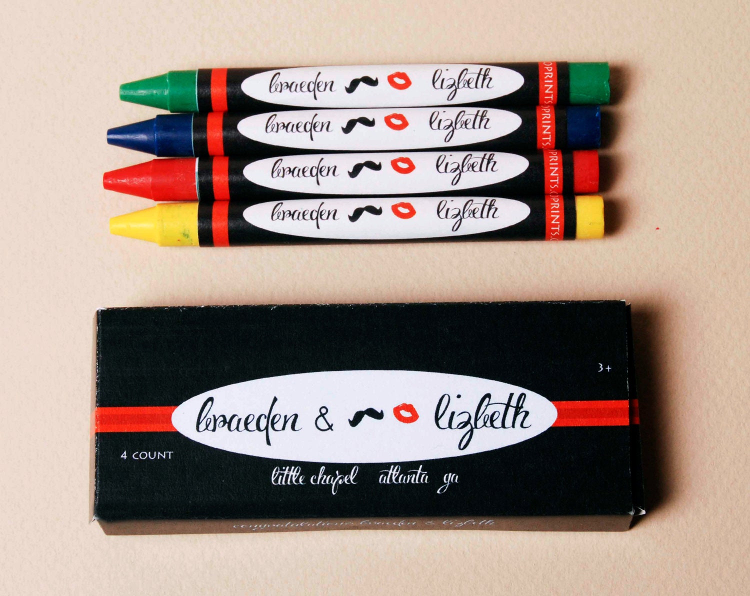 Personalized Wedding Crayons (Great Favors to keep all the littles busy)
