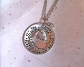 New-Marriage Love...Hand Stamped Nesting Necklace