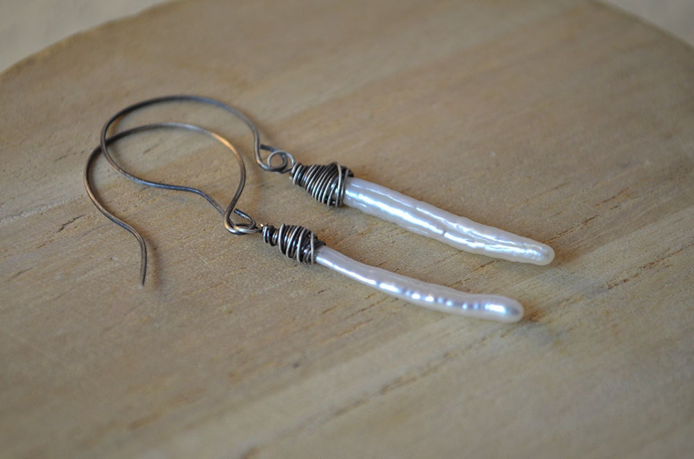 Pretty in Pearl - Keshi Pearl and Silver Fill