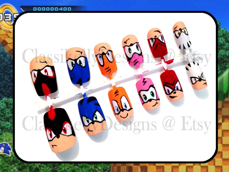 Sonic the Hedgehog Nail Set