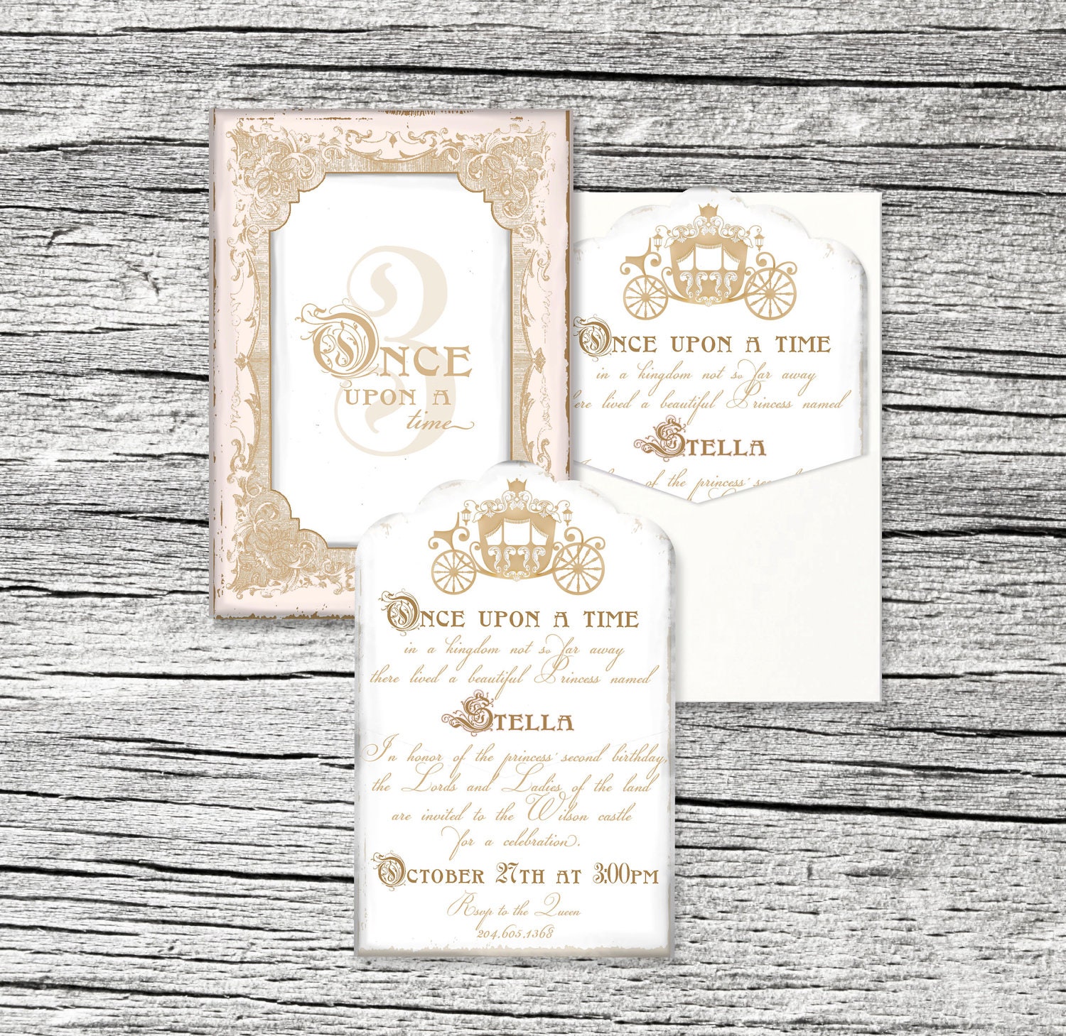 Once Upon a Time Invitation Set of 10