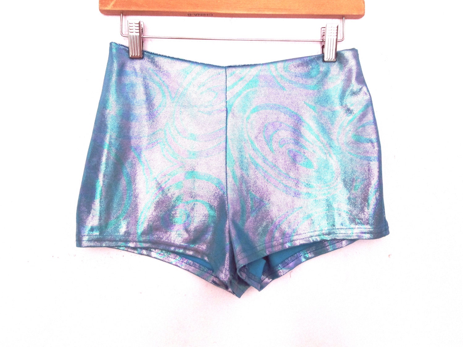 90's High Rise Iridescent Colorful Hot Pants size - M/L