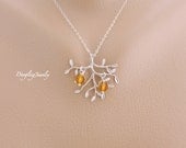 Mother Personalized Necklace, FamilyTree, Two Birthstone Necklace, Grandmother Jewelry Gift, Mothers Jewelry, Grandmother Necklace