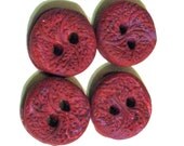 Handmade Polymer Clay Swirl Patterned Buttons Set of Four