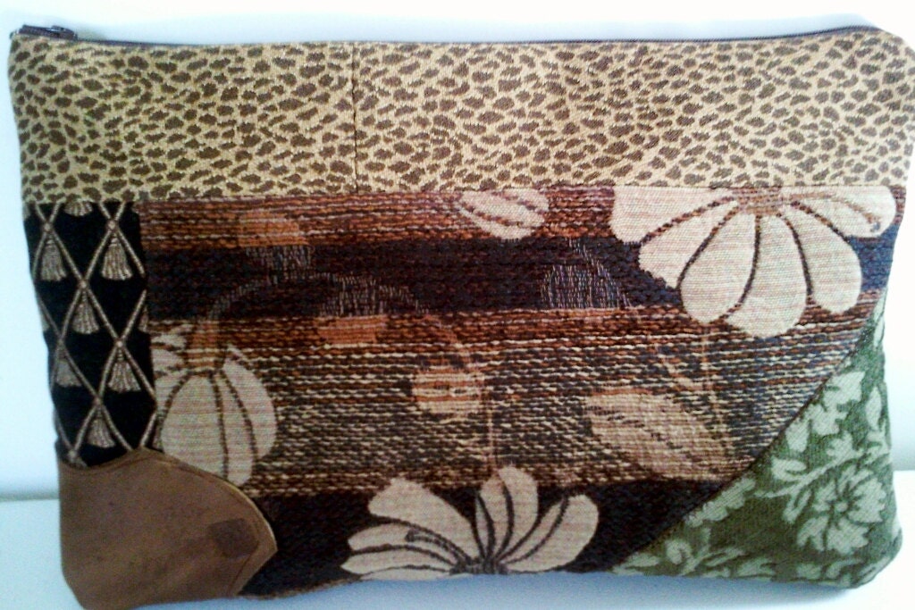 Upholstery Clutch Purse, Upholstery Fabric Clutch Bag, Clutch Handbag