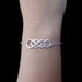 Infinity - Sterling Silver Double Infinity Bracelet - Eternity Bracelet, Simplicity, Forever Bracelet, Love, Bridal Party