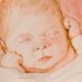 Custom Portrait of your Baby Girl or Baby Boy - Original Watercolor Painting 10x8 inches