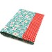 list organizer in teal floral and polka dots