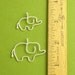 Mother and Baby Elephant Necklace Set, Sterling Silver
