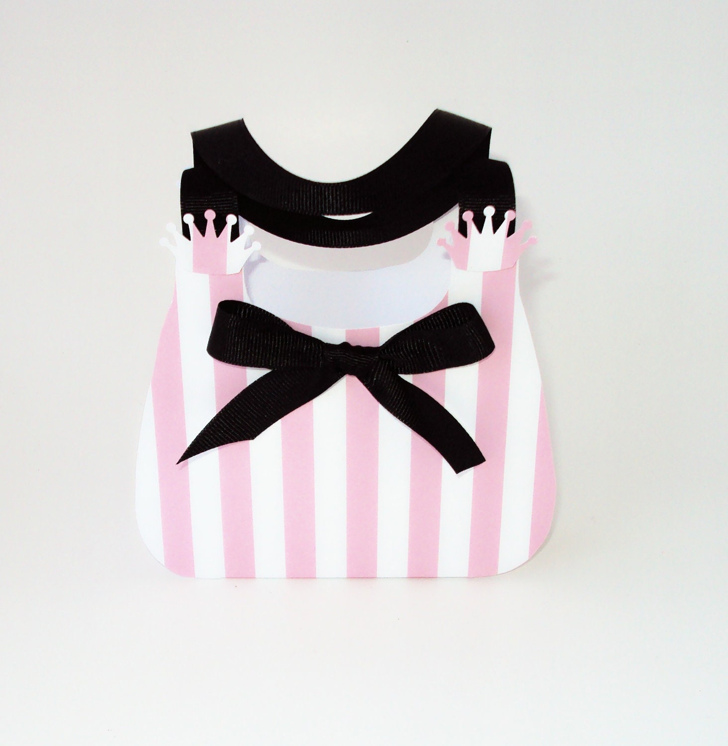 Paper Purse Pink and White Stripe Princess Purse Gift Bag Gift Box