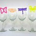 Butterfly Shaped Wine Charms (Set of Four to clip on your glass)