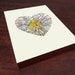Atlanta Art City Heart Map - Wood Block Art Print