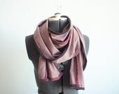 Lilac Blossom - Natural Dyed Raw Silk - Dyed with Cochineal & Black Walnut
