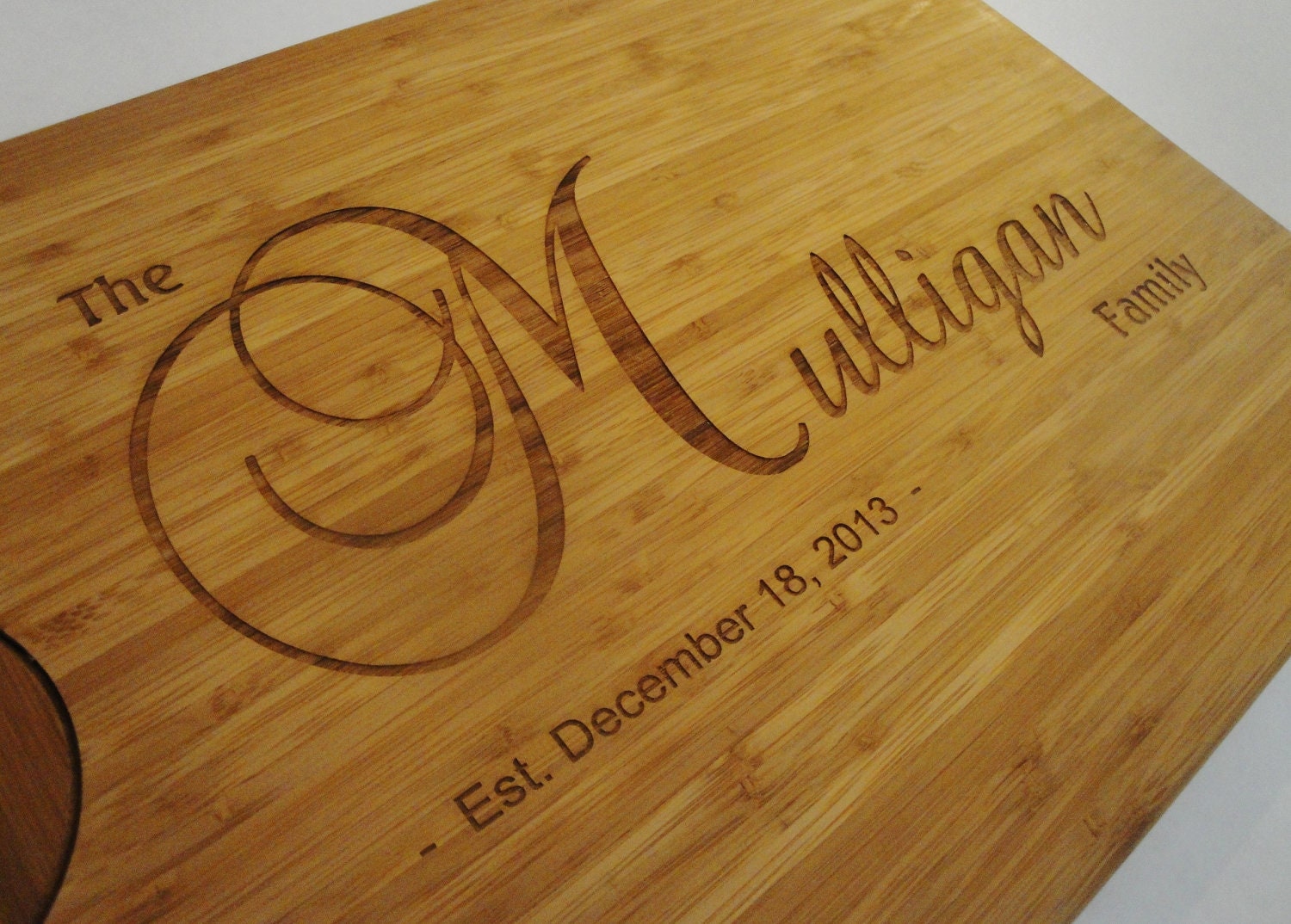 Personalized Cutting Board - Custom Engraved - 11x14 Bamboo - Monogrammed - Personalized Wedding Gift, Anniversary Gift - Housewarming