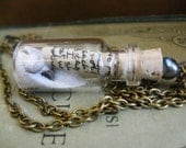 Glass Message in a Bottle Necklace - The Sailor's Prayer