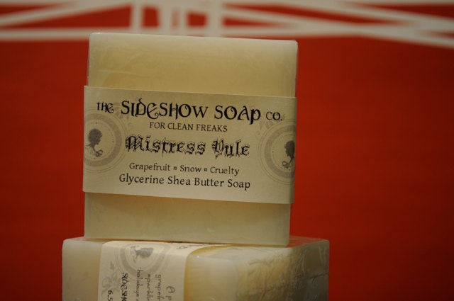 Mistress Yule Grapefruit Snow Cruelty Glycerine Shea Butter Soap