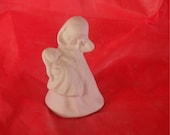 Sleepy little Girl holding a doll figurine. Do It Yourself Ceramic Bisque . Great Gift Idea.