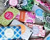 iPhone premium, monogrammed custom case - standard snap-on - iPhone 5, 4/4S and 3G available