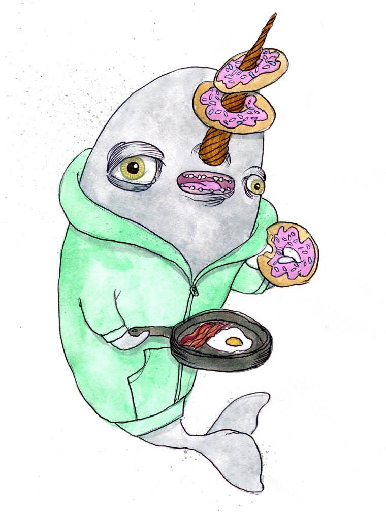 Doughnut Breakfast Narwhal