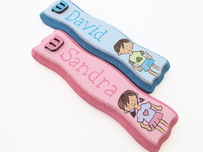 Personalized children's Mezuzah Case  -kids Mezuzah- Custom mezuzah with your child's name or initial for children and babies.