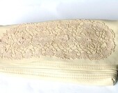 Wedding Clutch Purse Bag, Leather Cutch, Alternative Wedding, Upcycled, OOAK