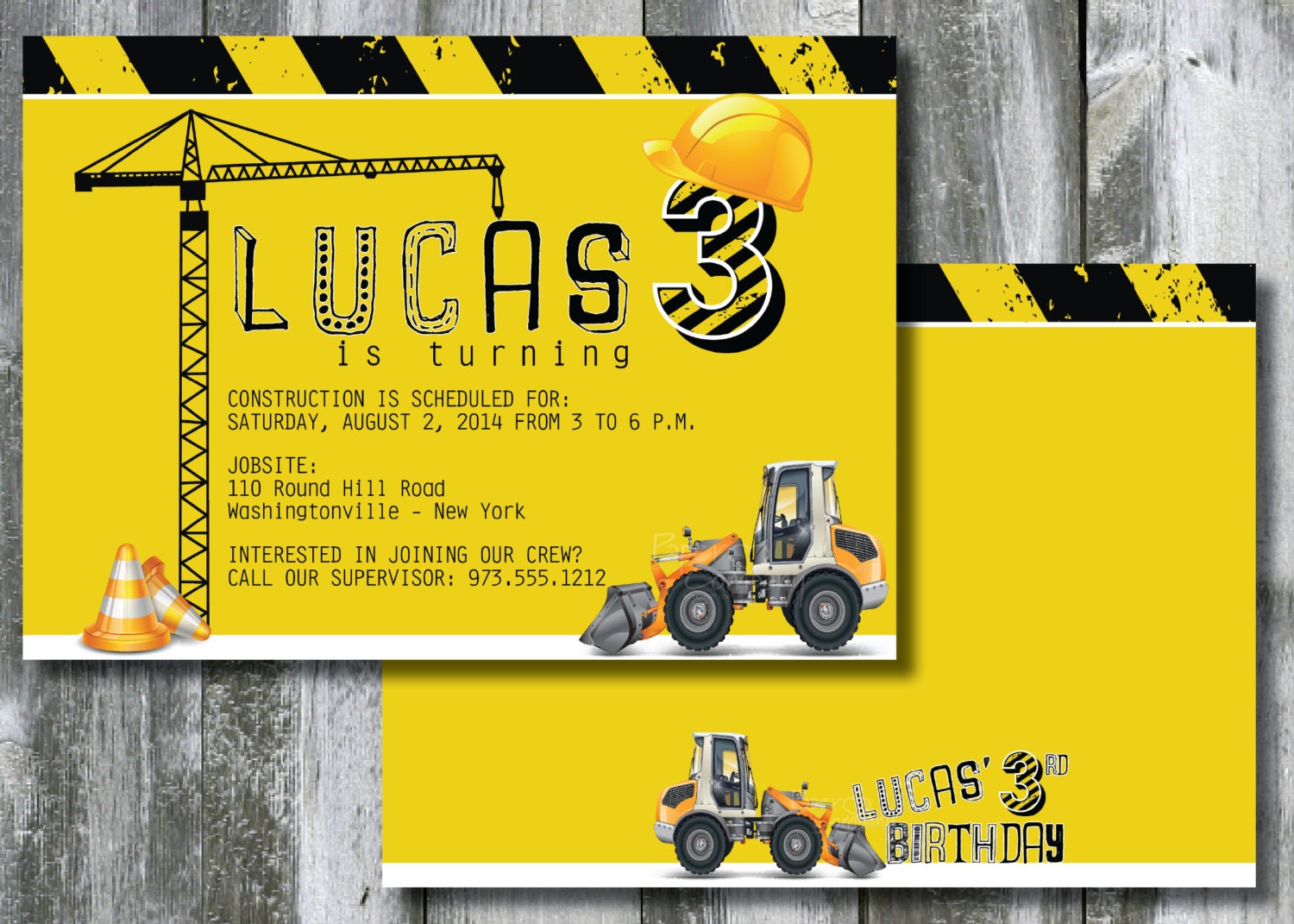 CONSTRUCTION PARTY Dump Party, Can You Dig It, Birthday Party Event DIY, Printable