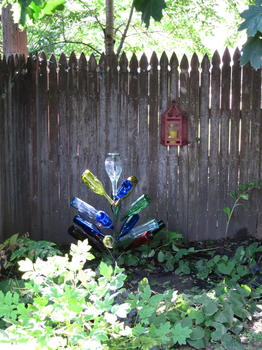 4 ft. Bottle Tree "Lil Country" holds 16 bottles