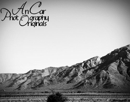 Arizona Mountains number 2 8x10 Fine Art Black and White