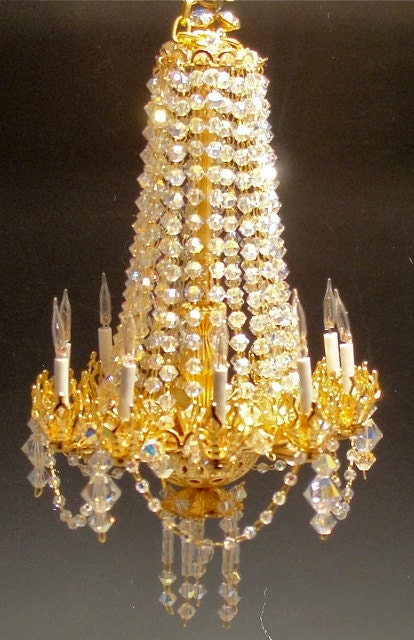 dollhouse crystal chandelier the Aubrienne