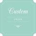 Custom Listing for Jessica Smith