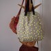 Neon Yellow Spot Linen Tote Bag