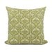 Personalized pillow cover, Custom pillow, 18x18 pillow cover - Apple green and natural pillow cover with any of our natural history prints