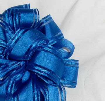 Beautiful Blue Wire Ribbon... 1.5" X 5 yards