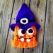 Jack'o'lantern with witch hat