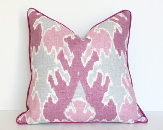 Bengal Bazaar 17x17 Magenta/Purple Designer Pillow Cover