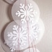 Snowflake Garland - Christmas Garland - White Snowflakes - Winter Garland