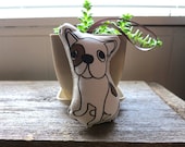 Plush French Bulldog Ornament