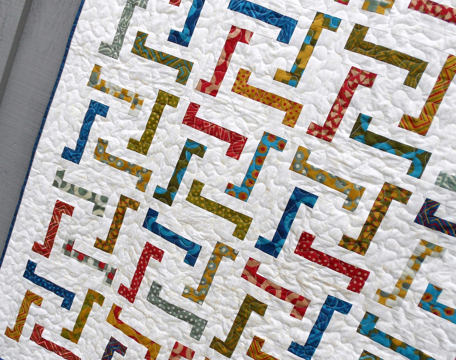 25% Off Coupon Code - Quilt Pattern  - Jiggles - Layer Cake, Honey Bun and Scrap Friendly Crib to King sizes EASY