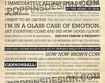 11x17 Anchorman Quote Poster