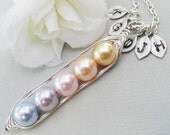 Sweet Peas In A Pod 2, 3,4 Or 5 Pearls Colors Of  Tenderness  - Pick And Mix Your Colors