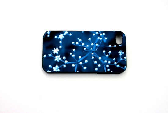 iPhone 5 Case, iPhone 4 Case, iphone 4s Case, Navy, Stars, Constellation,  Floral, Blue, White, Spring