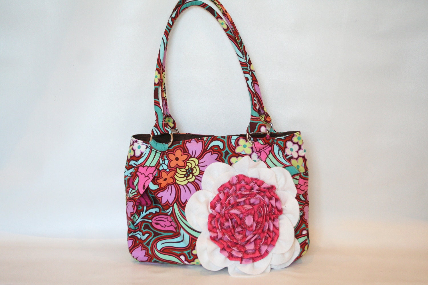 Disco Flower Chocolate Flower Favorites (Amy Butler Fabric)