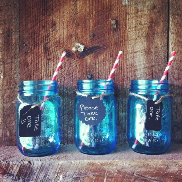24 Wood Chalkboard Tags Mason Jar Drink Tags Wood Gift Tag Chalkboard Gift Tag Chalkboard Drink Tag