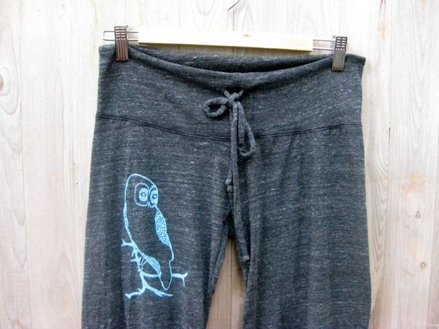 i spotted you Owl Yoga Pants, Wide Leg Pants, Gift for an Owl Lover, S,M,L,XL
