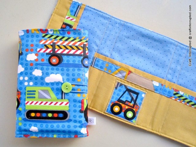 Construction Scribblet Art Wallet